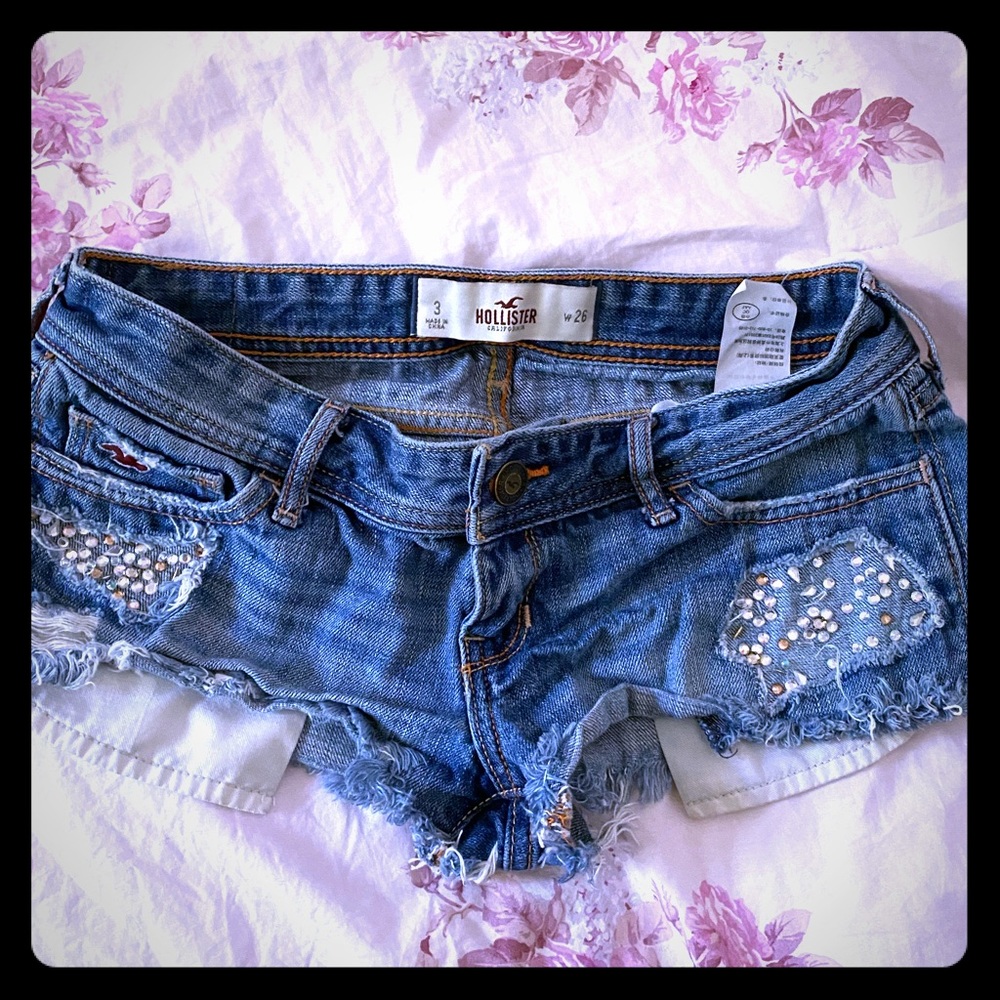 Hollister bejeweled Jean shorts 3